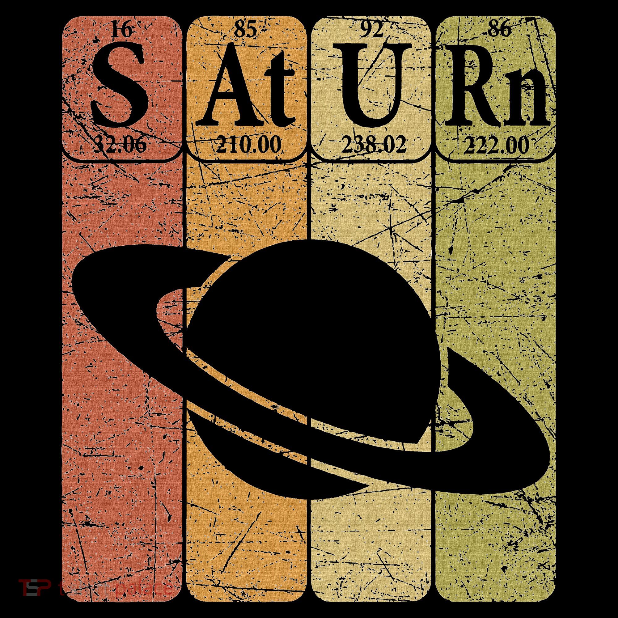 Saturn Periodic Table Elements Saturn Planet Space Nerd Long Sleeve Shirt