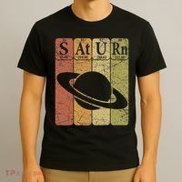 Saturn Periodic Table Elements Saturn Planet Space Nerd T-Shirt thumb 3