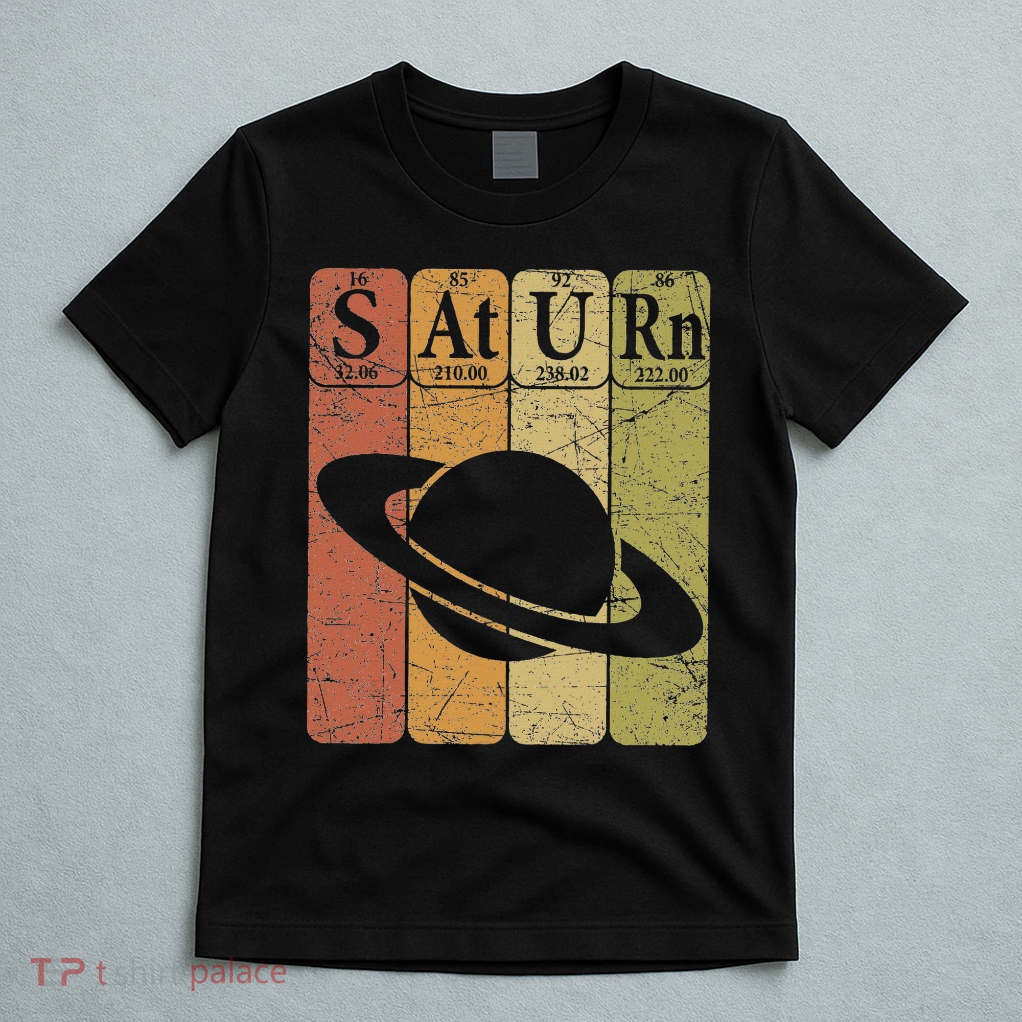 Saturn Periodic Table Elements Saturn Planet Space Nerd T-Shirt