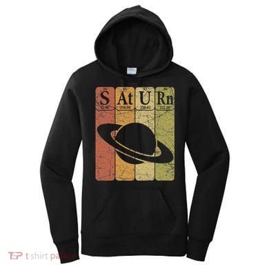 Saturn Periodic Table Elements Saturn Planet Space Nerd Women's Hoodie