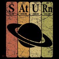 Saturn Periodic Table Elements Saturn Planet Space Nerd Women's Hoodie thumb 2