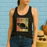 Saturn Periodic Table Elements Saturn Planet Space Nerd Women's Tank Top thumb 2
