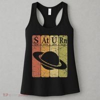 Saturn Periodic Table Elements Saturn Planet Space Nerd Women's Tank Top thumb 3