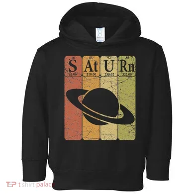 Saturn Periodic Table Elements Saturn Planet Space Nerd Toddler Hoodie