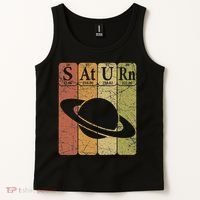 Saturn Periodic Table Elements Saturn Planet Space Nerd Tank Top thumb 2