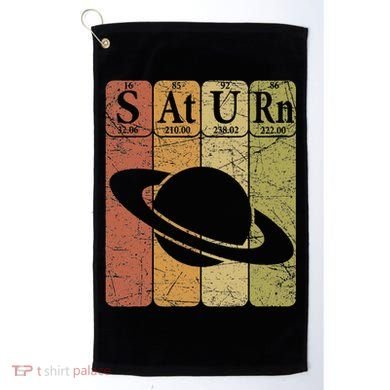 Saturn Periodic Table Elements Saturn Planet Space Nerd Golf Towel