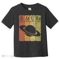 Saturn Periodic Table Elements Saturn Planet Space Nerd Toddler T-Shirt thumb 0