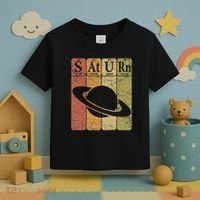 Saturn Periodic Table Elements Saturn Planet Space Nerd Toddler T-Shirt thumb 3