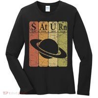 Saturn Periodic Table Elements Saturn Planet Space Nerd Women's Long Sleeve Shirt thumb 0