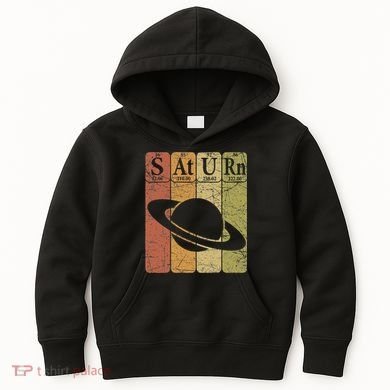 Saturn Periodic Table Elements Saturn Planet Space Nerd Kids Hoodie