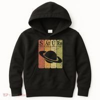 Saturn Periodic Table Elements Saturn Planet Space Nerd Kids Hoodie thumb 0