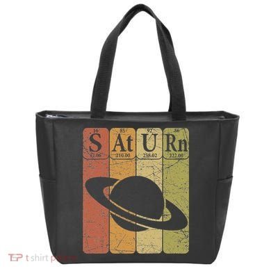 Saturn Periodic Table Elements Saturn Planet Space Nerd Tote Bag