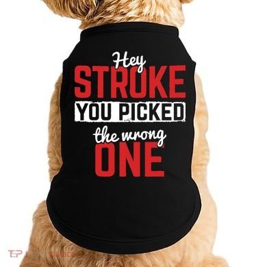 Stroke Picked The Wrong One Stroke Awareness Stroke Survivor Doggie Tank