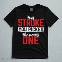 Stroke Picked The Wrong One Stroke Awareness Stroke Survivor T-Shirt thumb 5