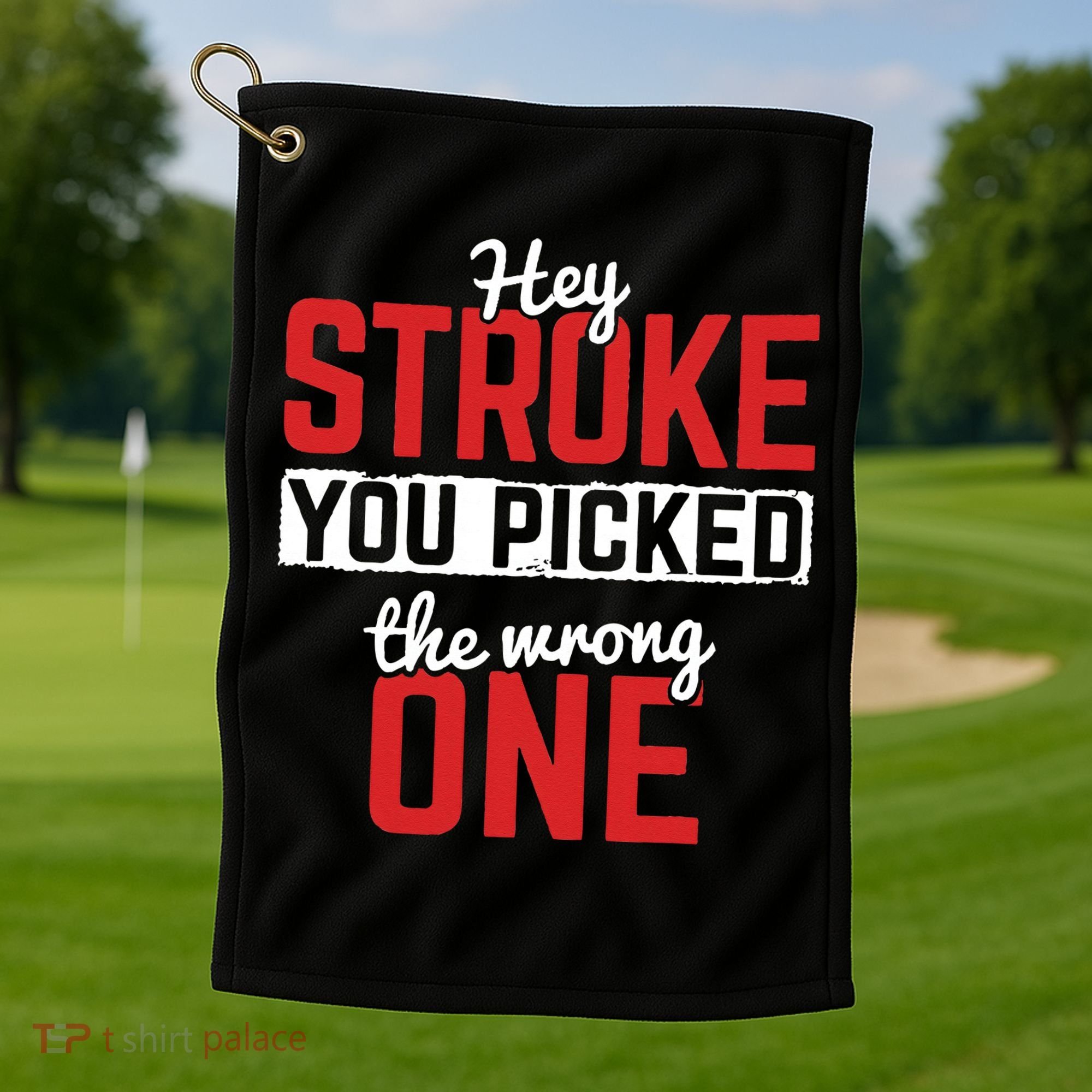 Stroke Picked The Wrong One Stroke Awareness Stroke Survivor Golf Towel