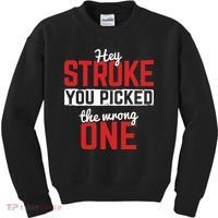Stroke Picked The Wrong One Stroke Awareness Stroke Survivor Kids Sweatshirt thumb 0