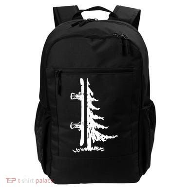 Snowboard Pine Tree Vintage Snowboarder Snowboarding Gift Funny Gift Backpack