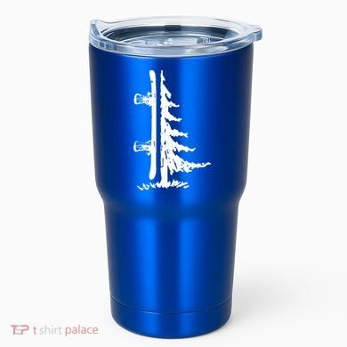 Snowboard Pine Tree Vintage Snowboarder Snowboarding Gift Funny Gift Tumbler