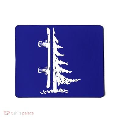 Snowboard Pine Tree Vintage Snowboarder Snowboarding Gift Funny Gift Mousepad
