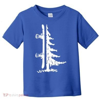 Snowboard Pine Tree Vintage Snowboarder Snowboarding Gift Funny Gift Toddler T-Shirt