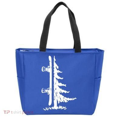 Snowboard Pine Tree Vintage Snowboarder Snowboarding Gift Funny Gift Tote Bag