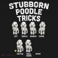 Stubborn Poodle Tricks Funny Dog Lover Owner Trainer Gift Apron thumb 3