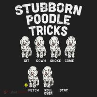 Stubborn Poodle Tricks Funny Dog Lover Owner Trainer Gift Beanie thumb 2