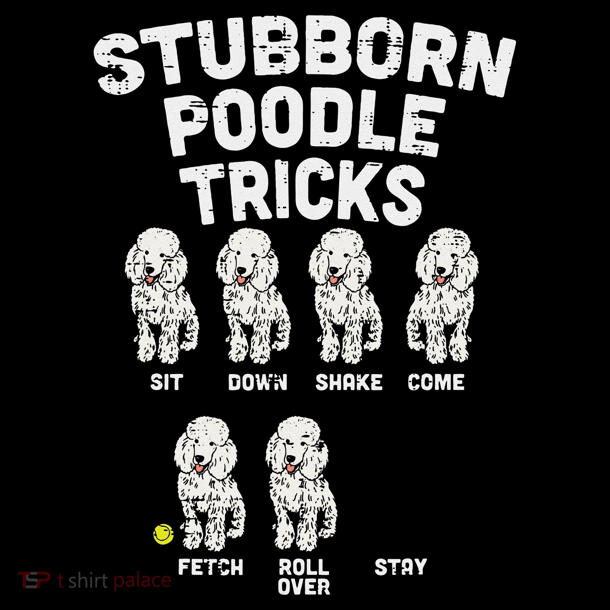 Stubborn Poodle Tricks Funny Dog Lover Owner Trainer Gift Women's Tank Top