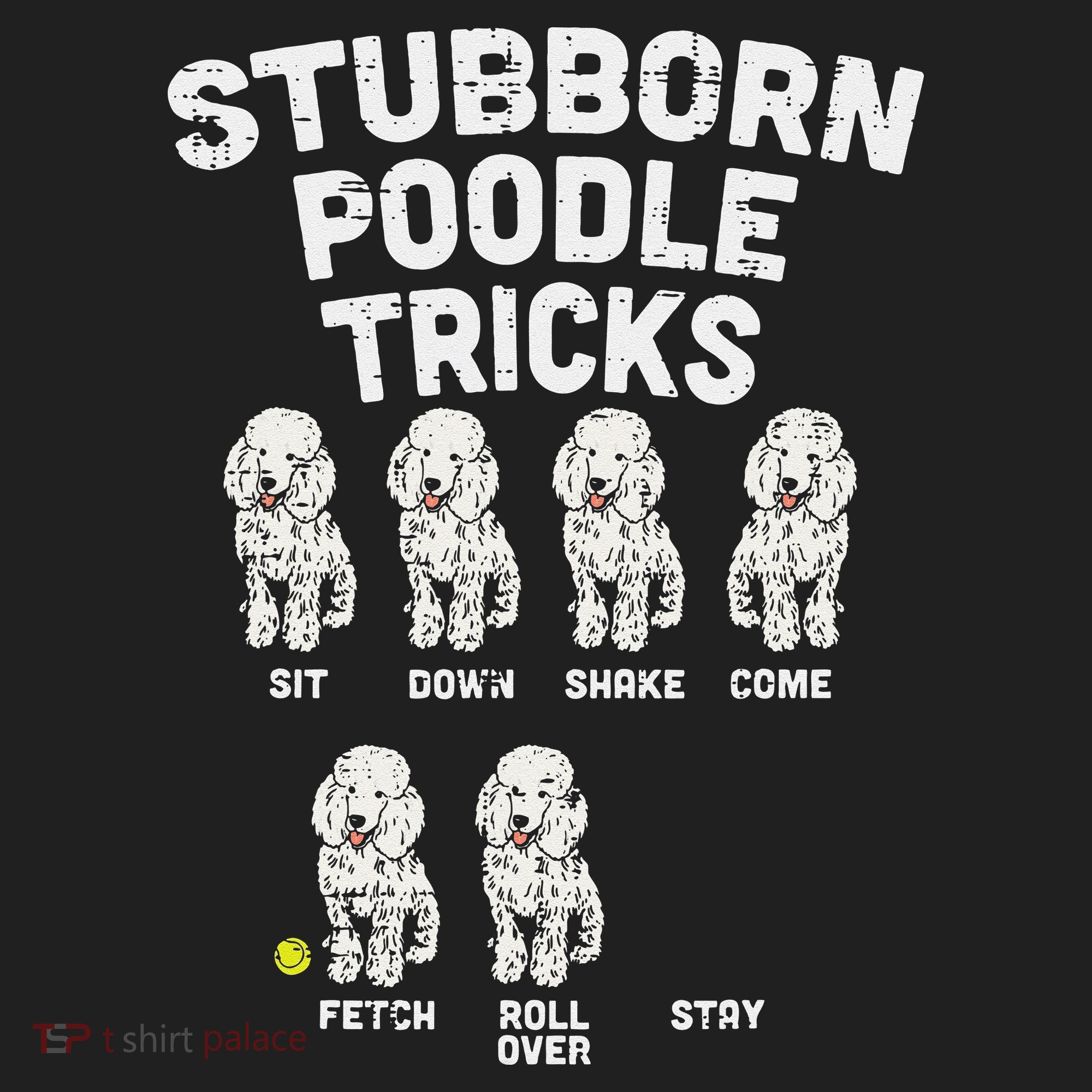 Stubborn Poodle Tricks Funny Dog Lover Owner Trainer Gift Hat