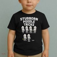 Stubborn Poodle Tricks Funny Dog Lover Owner Trainer Gift Toddler T-Shirt thumb 2