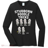 Stubborn Poodle Tricks Funny Dog Lover Owner Trainer Gift Women's Long Sleeve Shirt thumb 0