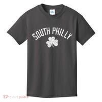 South Philly Text Irish Shamrock Distressed White Kids T-Shirt thumb 0