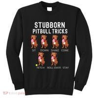 Stubborn Pitbull Tricks Dog Gift Sweatshirt thumb 0