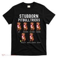 Stubborn Pitbull Tricks Dog Gift T-Shirt thumb 0