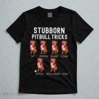 Stubborn Pitbull Tricks Dog Gift T-Shirt thumb 5