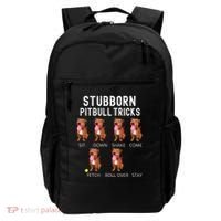 Stubborn Pitbull Tricks Dog Gift Backpack thumb 0