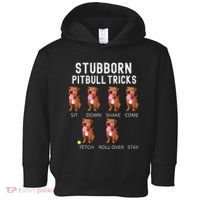 Stubborn Pitbull Tricks Dog Gift Toddler Hoodie thumb 0