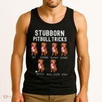Stubborn Pitbull Tricks Dog Gift Tank Top thumb 3