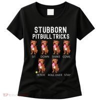 Stubborn Pitbull Tricks Dog Gift Women's T-Shirt thumb 0