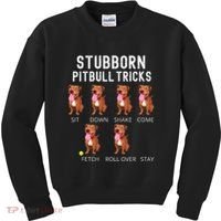 Stubborn Pitbull Tricks Dog Gift Kids Sweatshirt thumb 0
