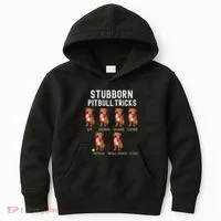 Stubborn Pitbull Tricks Dog Gift Kids Hoodie thumb 0
