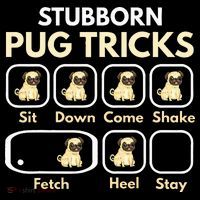 Stubborn Pug Tricks Funny Pug Saying Pug Owner Pug Women's Hoodie thumb 2