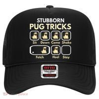 Stubborn Pug Tricks Funny Pug Saying Pug Owner Pug Hat thumb 0