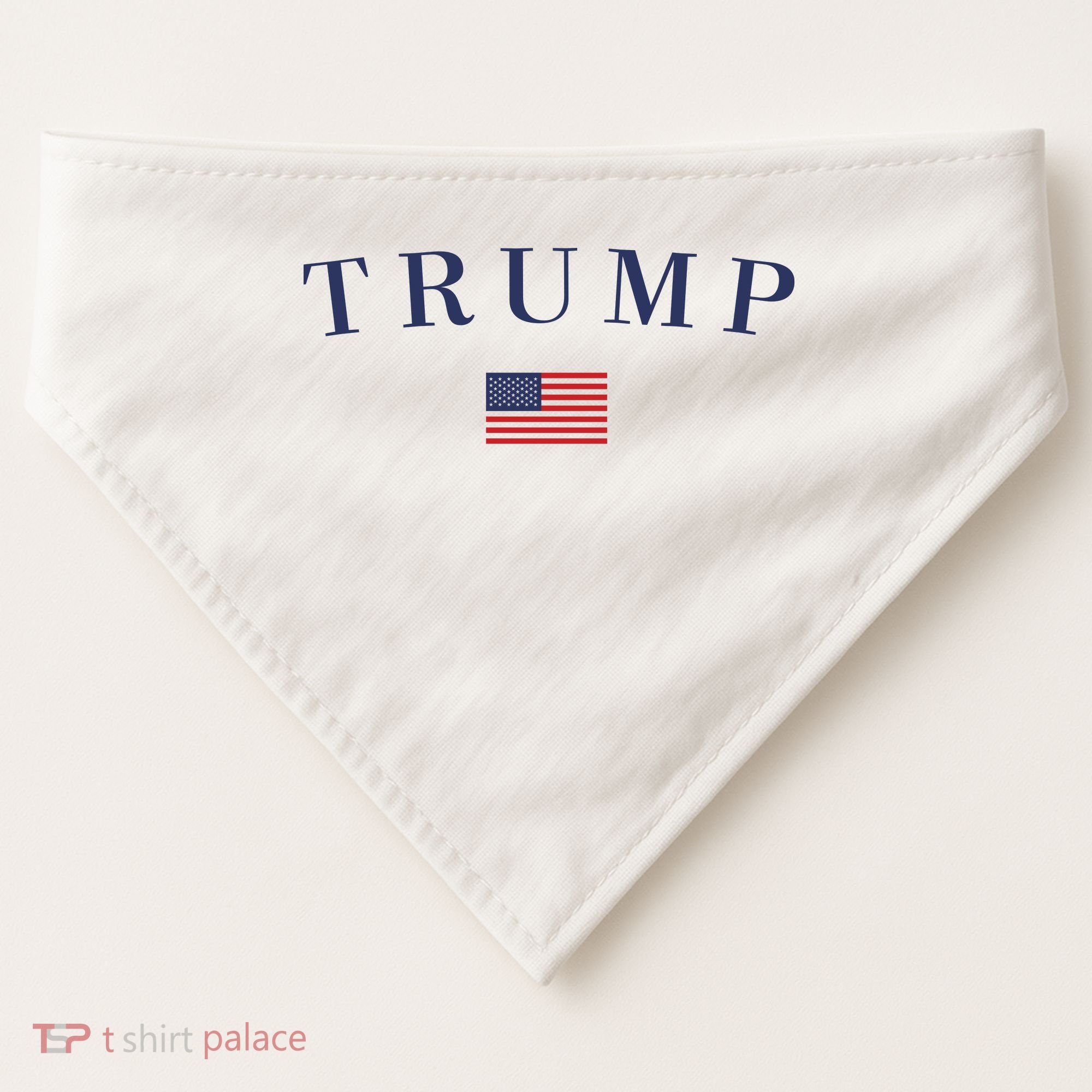 Support President Trump 2024 USA-Made Doggie Bandana
