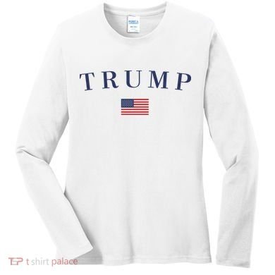 Support President Trump 2024 Women's Long Sleeve Shirt