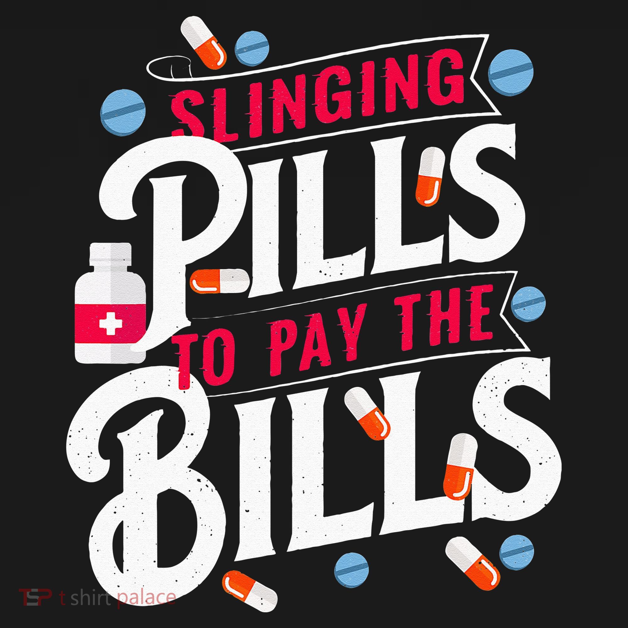 Slinging Pills to Pay The Bills Pharmacist Apothecary RPh Mousepad