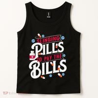 Slinging Pills to Pay The Bills Pharmacist Apothecary RPh Tank Top thumb 2