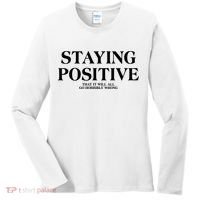 Staying Positive That It Will All Go Horribly Wrong Women's Long Sleeve Shirt thumb 0