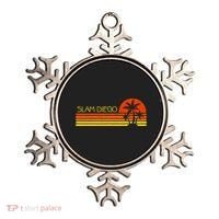 Sunset Palm Tree San Diego Baseball Grand Slam Ornament thumb 0