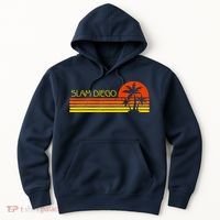 Sunset Palm Tree San Diego Baseball Grand Slam Hoodie thumb 0